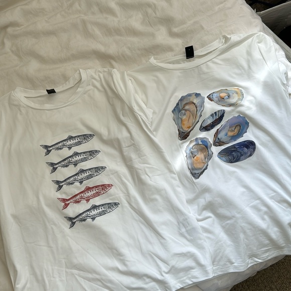 2 Graphic Tees for $25 - Ocean Inspired! ✨ - Picture 1 of 5